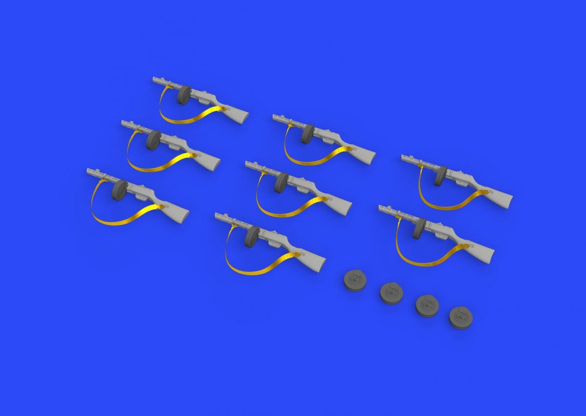 Eduard 635011 PPSh-41 submachine gun 1/35 – obrázek 3