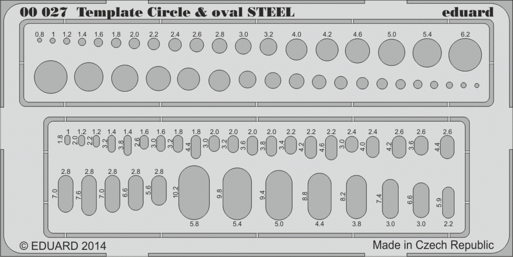 Eduard 00027 Circle &amp; oval STEEL