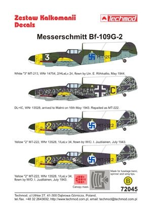 Techmod 72045 - Messerschmitt Bf 109G-2 1/72 – imagen 2