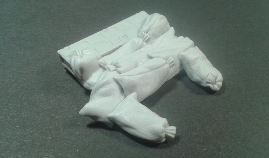 Panzer Art RE35-571 Sandbags armor for Humber MkIII AC 1/35 – obrázek 2