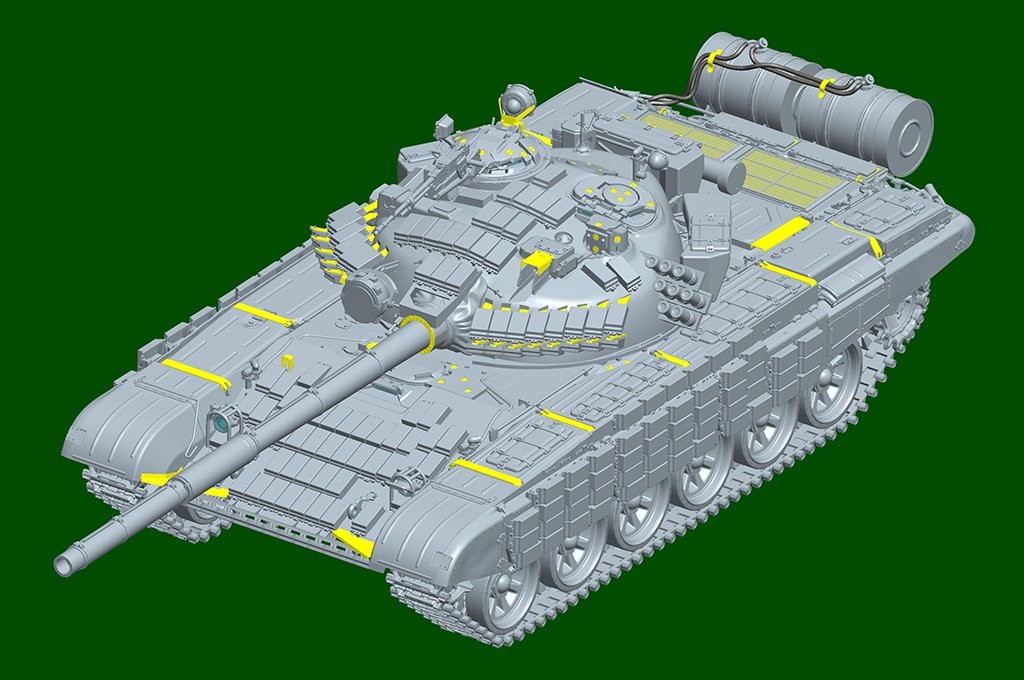 Trumpeter 09602 Soviet T-72 Ural with Kontakt-1 Reactive Armor 1/35 – Bild 5