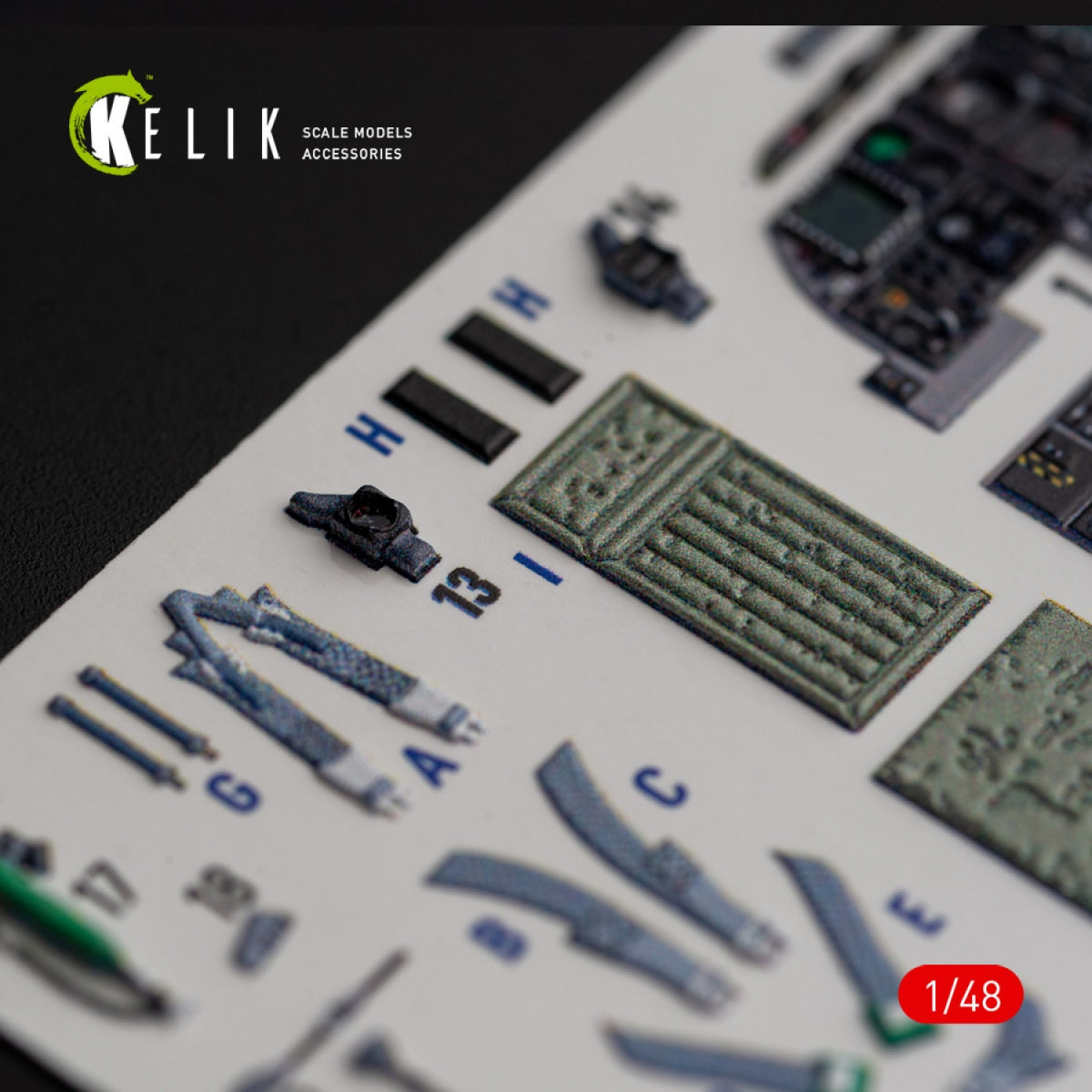 KELIK K48018 A-10C &amp;quot;Thunderbolt II&amp;quot; interior 3D decals for Italeri kit 1/48 – image 5