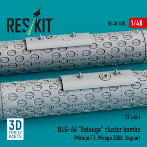 RESKIT RS48-0530 BLG-66 &amp;quot;Belouga&amp;quot; cluster bombs (2 pcs) (3D Printed) 1/48 – image 3
