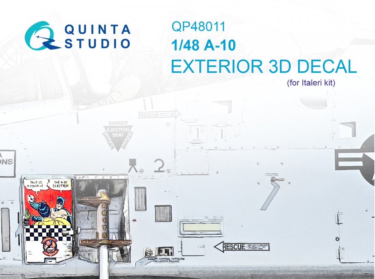 Quinta Studio QP48011 A-10 Exterior (Italeri) 1/48