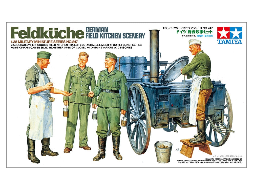 Tamiya 35247 German Field Kitchen Scenery 1/35 – zdjęcie 2