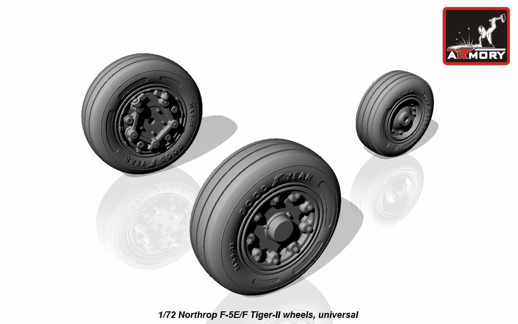 Armory Models AW72309 F-5E/F Tiger-II wheels 1/72 – zdjęcie 4