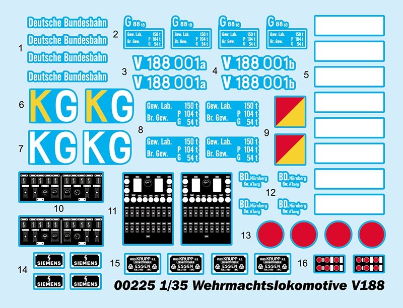 Trumpeter 00225 Wehrmachtslokomotive V188 1/35 – image 3