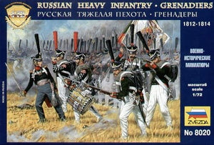 Zvezda 8020 Russian Grenadiers 1812-1814 1/72