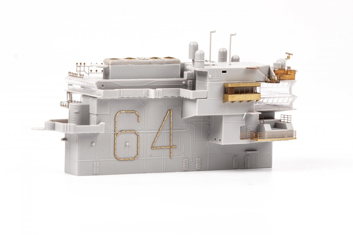 Eduard 53285 USS Constellation CV-64 part 5 - island TRUMPETER 1/350 – Bild 6
