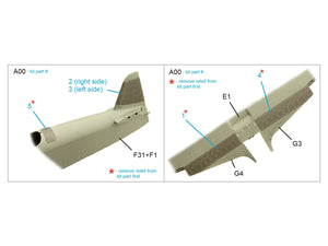 Quinta Studio QP48031 Yak-9T Flaps and panels (Zvezda) 1/48 – Bild 2