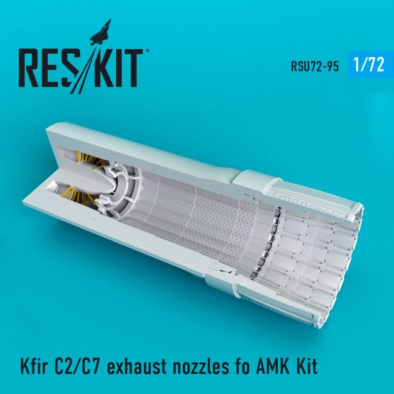 RESKIT RSU72-0095 Buses d'échappement Kfir C2/C7 pour Amk 1/72