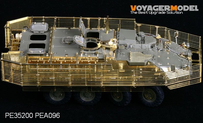 Voyager Model PE35200 Stryker M1126 w/Slat Armor (For AFV35126) include Slat Armor, Space Armor, Suspension cover 1/35 – image 4