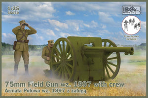 IBG 35059 75mm Field Gun pattern. 1897 with Polish Artillerymen figures 1/35
