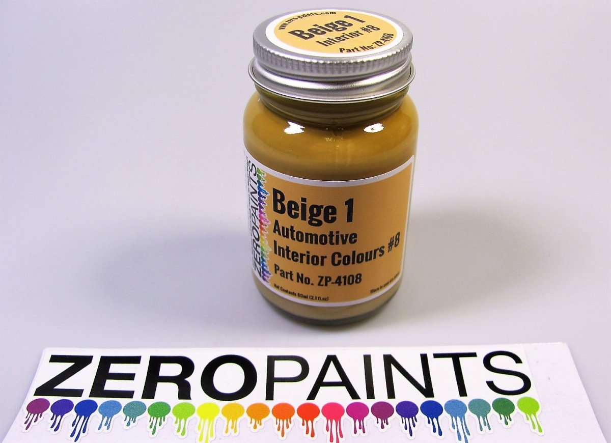 Peinture d'intérieur Zero Paints ZP-4108 - Beige 1 pot de 60 ml 
