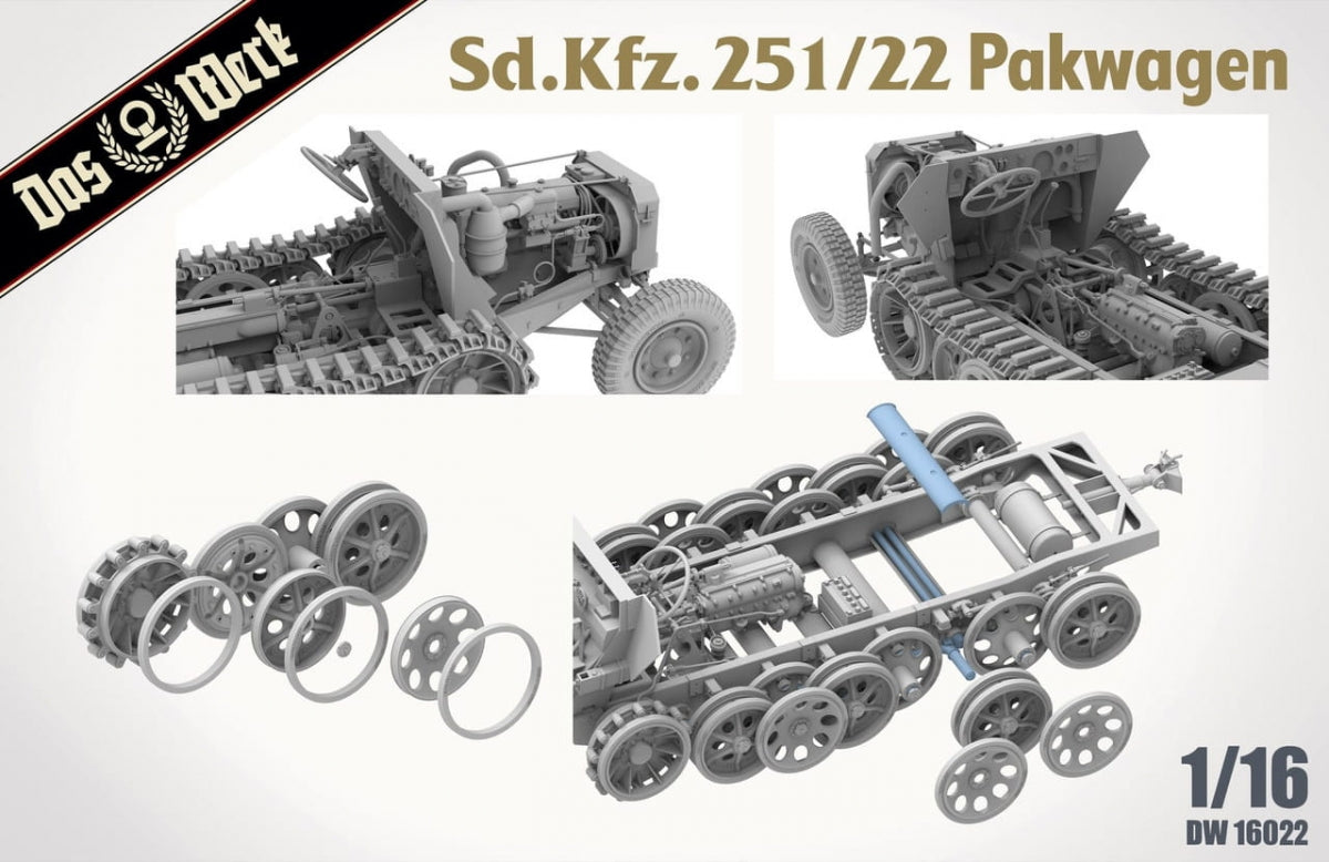 Das Werk DW16022 Sd.Kfz. 251/22 Pakwagen 1/16 – zdjęcie 6