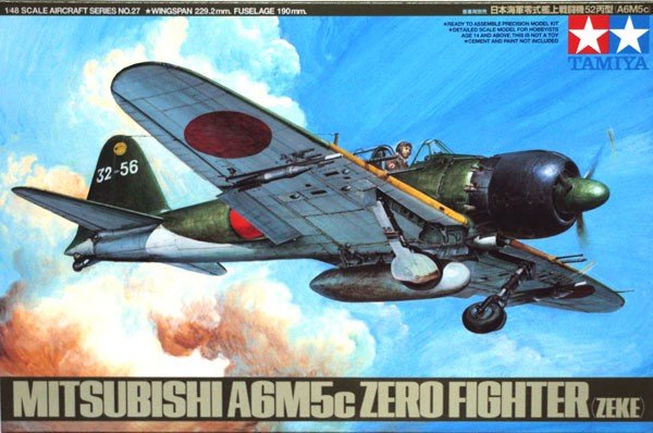Tamiya 61027 A6M5c Type 52 Zero Fighter 1/48