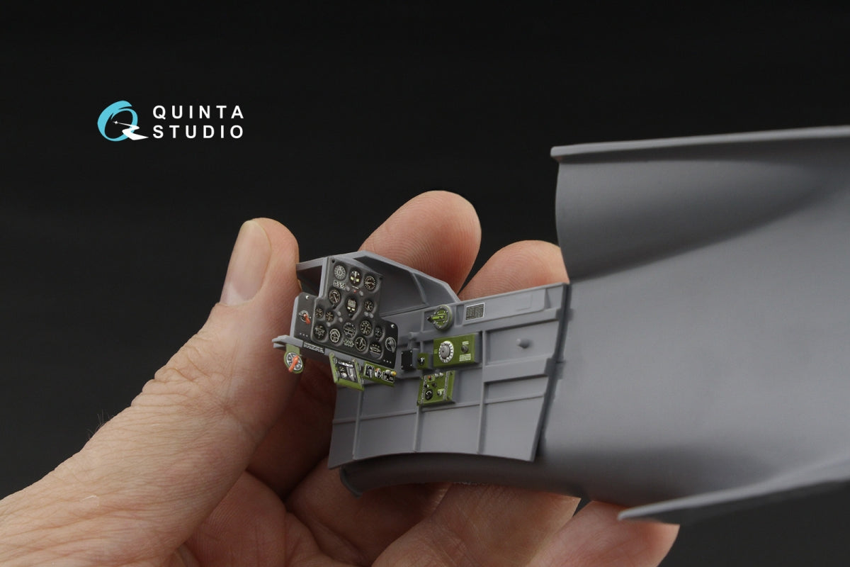 Quinta Studio QD32255 Curtiss H-75 Hawk 3D-Printed &amp;amp; colored Interior on decal paper (Special Hobby) 1/32 – imagen 8