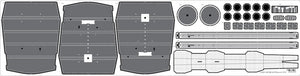 Pontos 23002F1 USS BB-63 Missouri 1945 Detail Up Set (Teak tone stained wooden deck) 1/200 – immagine 21