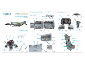 Quinta Studio QD+48448 F-4G early 3D-Printed &amp;amp; colored Interior on decal paper (Zoukei Mura SWS) (with 3D-printed resin parts) 1/48 – image 3