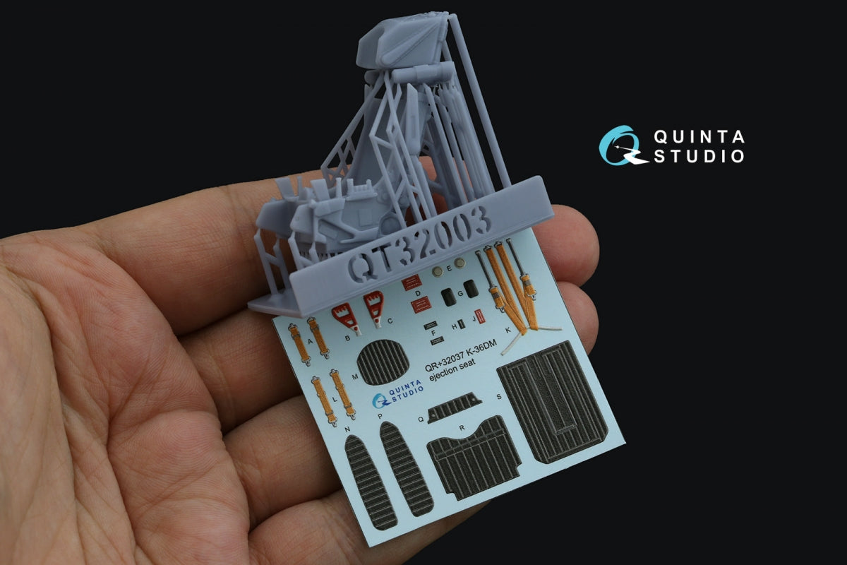 Quinta Studio QR+32037 K-36DM (initial release) ejection seat (for Su-17M3/M4/UM3/22, Su-24, MiG-29 9-12 Early aircraft) (All kits) 1/32 – image 2