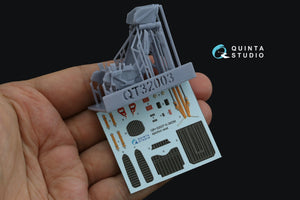 Quinta Studio QR+32037 K-36DM (initial release) ejection seat (for Su-17M3/M4/UM3/22, Su-24, MiG-29 9-12 Early aircraft) (All kits) 1/32 – image 2