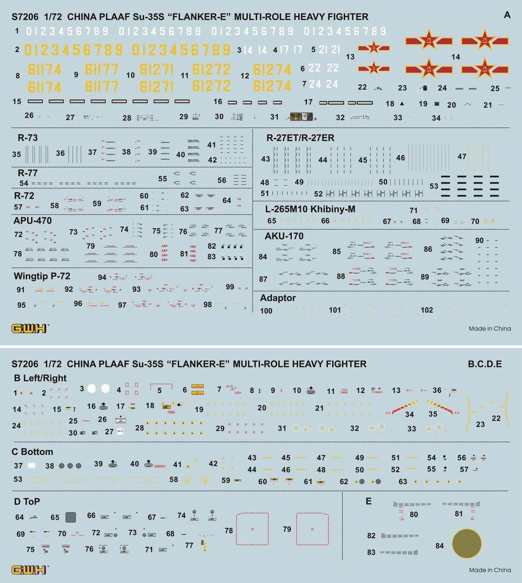 Great Wall Hobby S7206 Flanker E Chinese People&amp;#39;s Liberation Army Air Force 1/72 – image 4