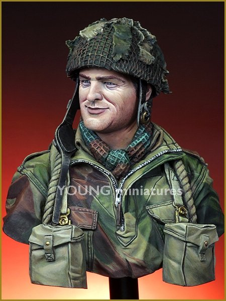 oung Miniatures YM1834 British Paratrooper Northwest Europe WWII 1/10 – immagine 5