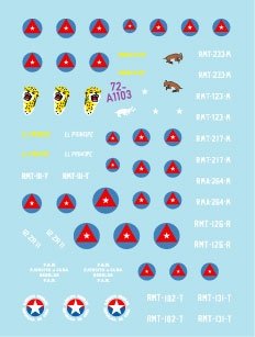 Star Decals 72-A1103 Tanks &amp;amp; AFVs in Cuba # 1. M4A3E8 Sherman, A34 Comet, Staghound, Greyhound, M3A1 White Scout Car, M3A1 Stuart. 1/72 – Bild 2