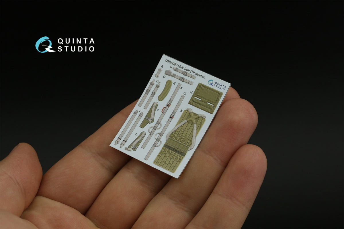 Quinta Studio QD35110 Mi-17 3D-Printed colored Interior on decal paper (Trumpeter) 1/35 – Bild 8