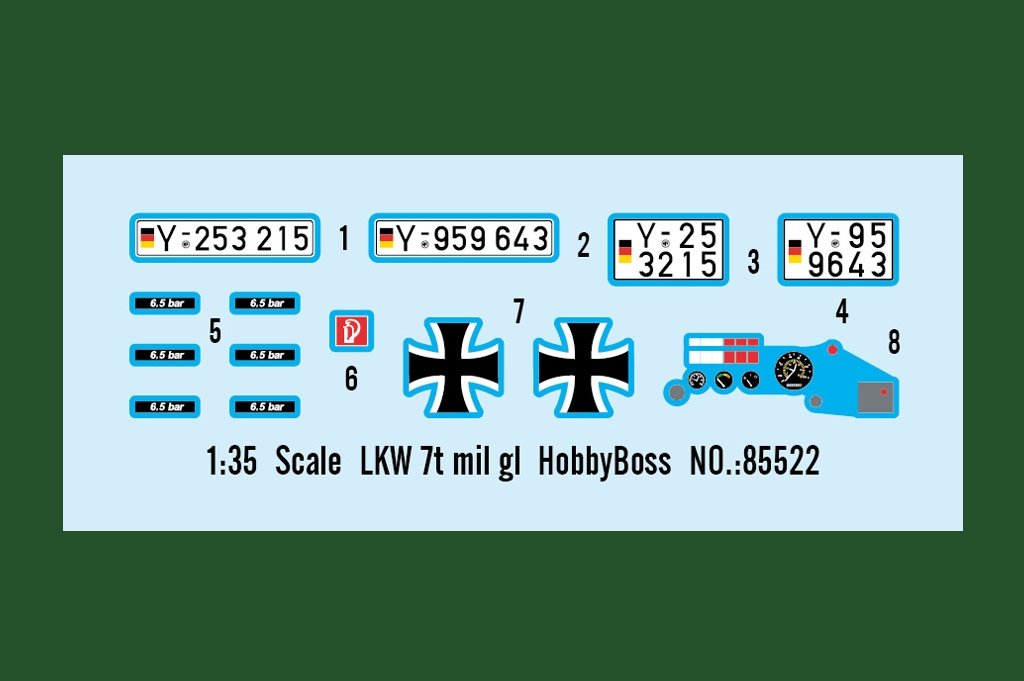 Hobby Boss 85522 LKW 7t mil verre 1/35 – image 3