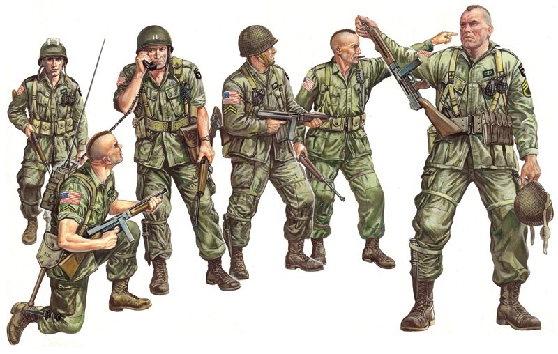 Italeri 0309 FIGURKI-US PARATROOPS (WWII) 1/35 – zdjęcie 3