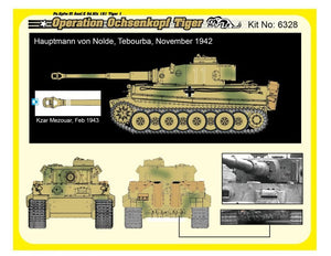 Dragon 6328 WWII German Pz.Kpfw.VI Tiger I Early Production 501 abt Operation Ochsenkopf 1/35 – obrázek 4