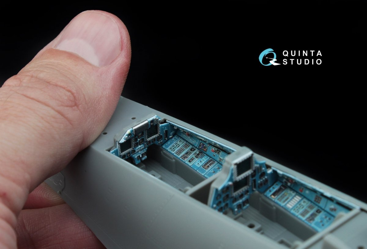 Quinta Studio QD48047 Su-30MKK 3D-Printed &amp;amp; colored Interior on decal paper (for HobbyBoss kit) 1/48 – immagine 8