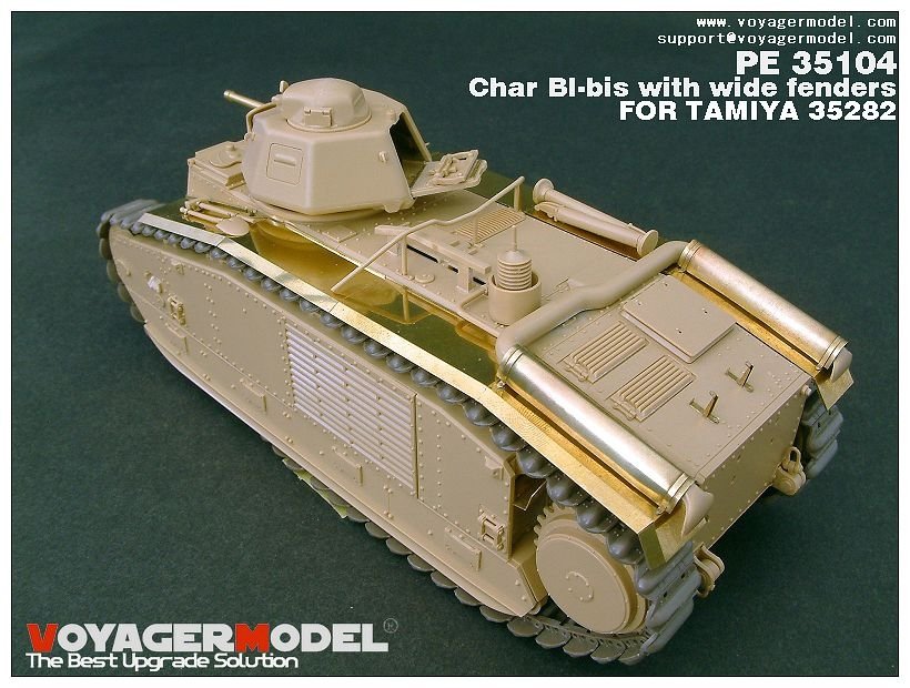 Voyager Model PE35104 WWII French Char BI-bis with wide fenders (B ver include Gun barrel) for TAMIYA 35282 1/35 – Bild 8