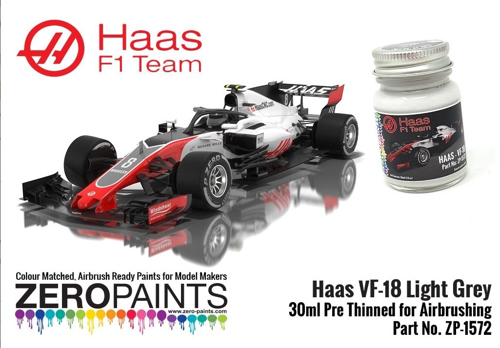 Peinture gris clair Zero Paints ZP-1575 Haas VF-18, 30 ml