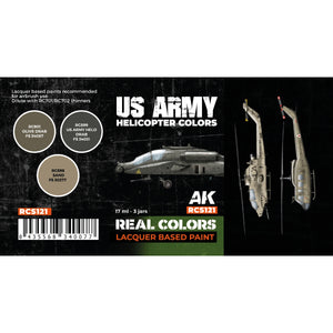 AK Interactive RCS121 US Army Helicopter Colors 3x17ml – Bild 2