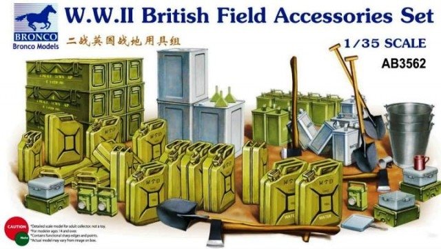 Bronco AB3562 WW. II. British Field Accessories Set 1/35