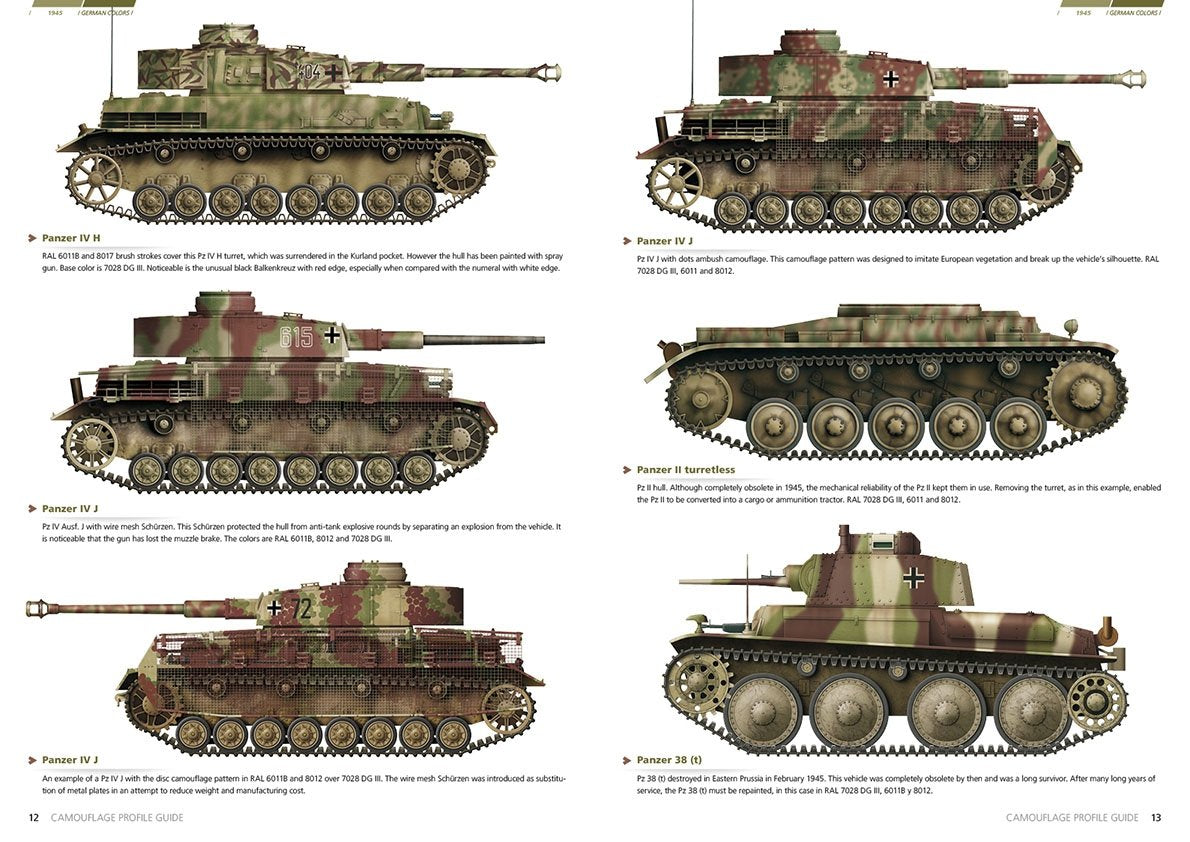AK Interactive AK403 1945 GERMAN COLORS. CAMOUFLAGE PROFILE GUIDE (English) – image 4