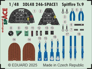 Eduard 3DL48246 Spitfire Tr.9 SPACE AIRFIX 1/48