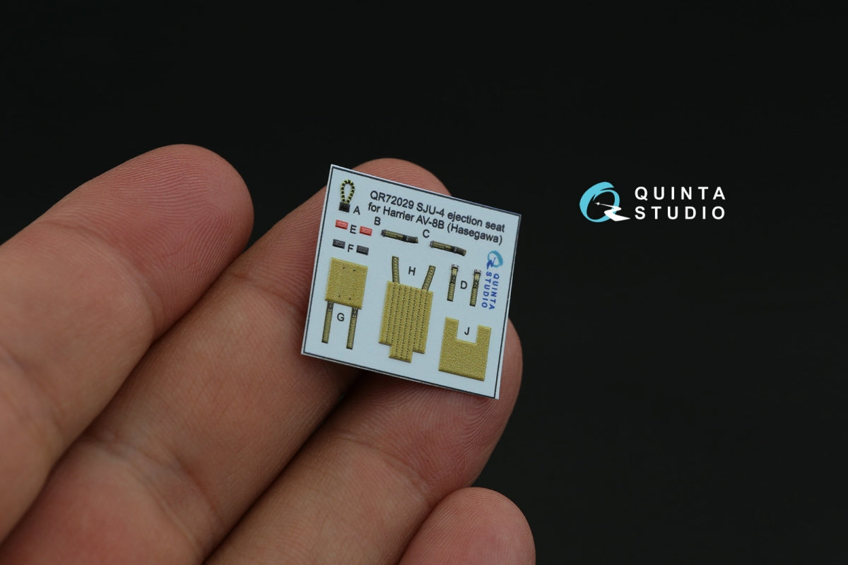 Quinta Studio QD72134 AV-8B late 3D-Printed colored Interior on decal paper (Hasegawa) 1/72 – image 6