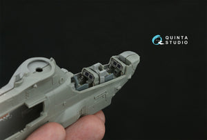 Quinta Studio QD+72191 AH-1Z 3D-Printed &amp; coloured Interior on decal paper (Dream Model) 1/72