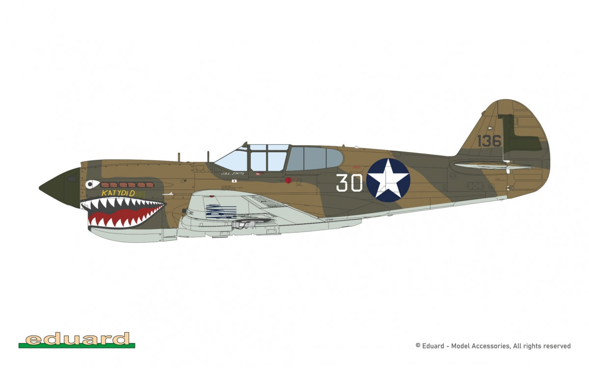Eduard 11185 Pacific Star P-40E Warhawk - The Limited Edition 1/48 – immagine 6