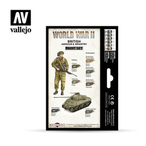 Vallejo 70204 WWII British Armor &amp;amp; Infantry 6x17ml – obrázek 2
