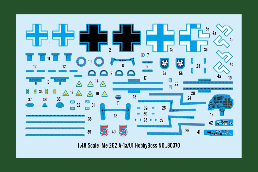 Hobby Boss 80370 Me 262 A-1a/U1 1/48 – image 4