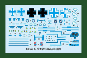 Hobby Boss 80370 Me 262 A-1a/U1 1/48 – image 4