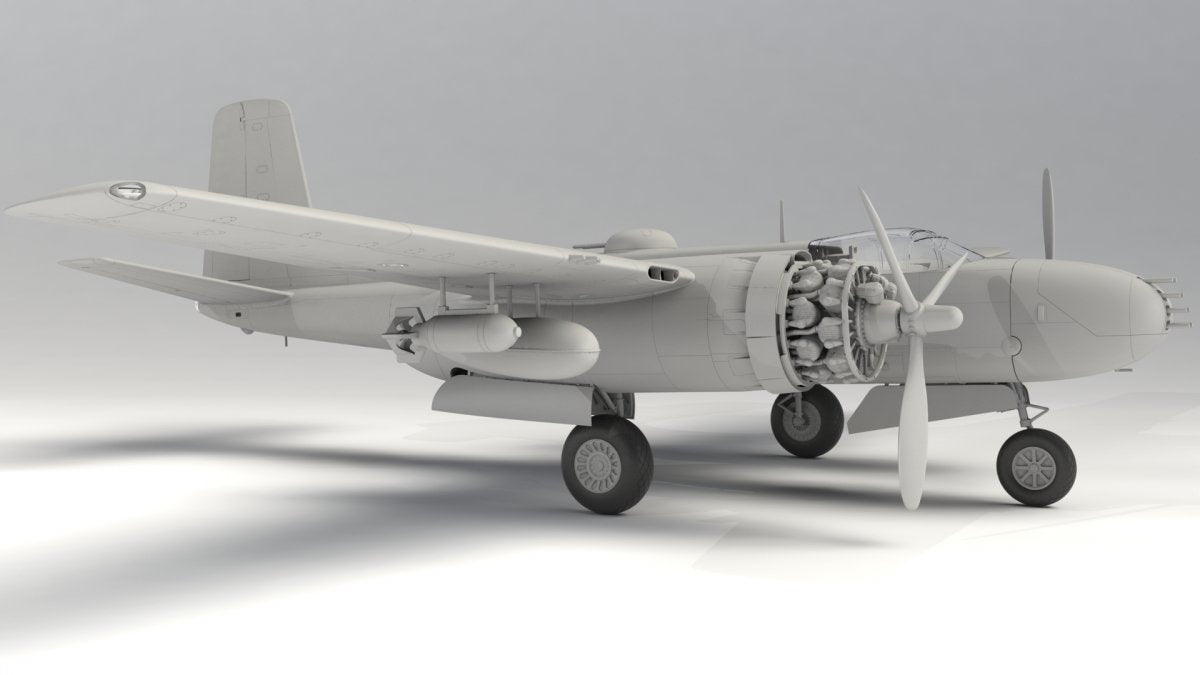 ICM 48285 A-26В Invader Pacific War Theater, WWII American Bomber 1/48 – image 3