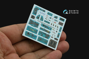 Quinta Studio QDS-48505 MiG-31BM 3D-Printed &amp;amp; colored Interior on decal paper (Hobby Boss) (Small version) 1/48 – image 3