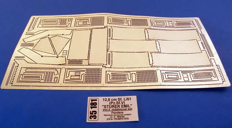 Aber 35181 German tank destroyer 12.8 cm Sf. L/61 (Pz.Sf.V) Sturer Emil- vol. 2 - additional set - fenders (1/35)