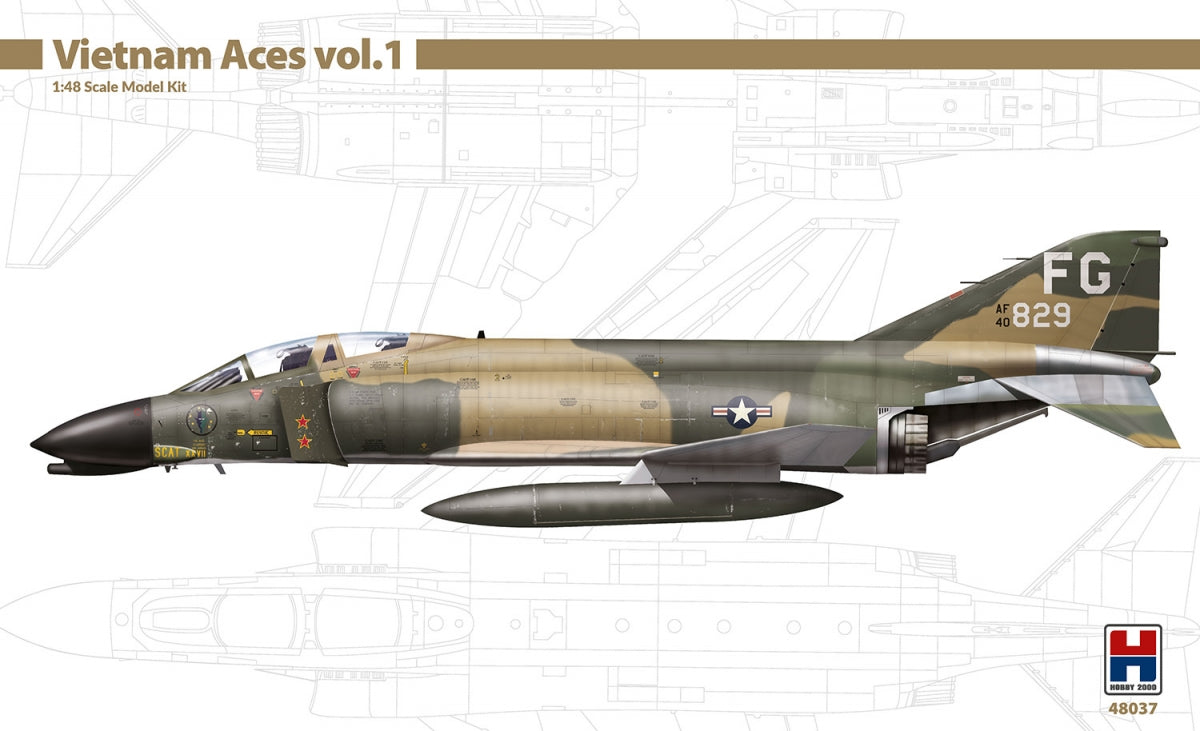 Hobby 2000 48037 Vietnam Aces vol.1 ( ACADEMY + CARTOGRAF + MASKS ) 1/48