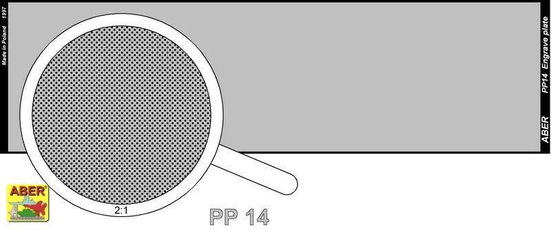 Aber PP14 Engrave plate (140 x 39 mm) - pattern 14 – Bild 2